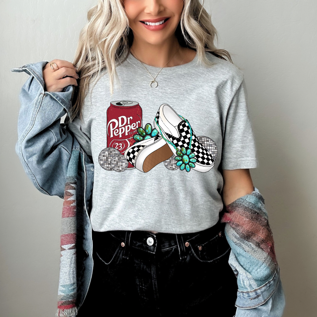 The Branded Roan - Dr Pepper & Checkered Vans Tee