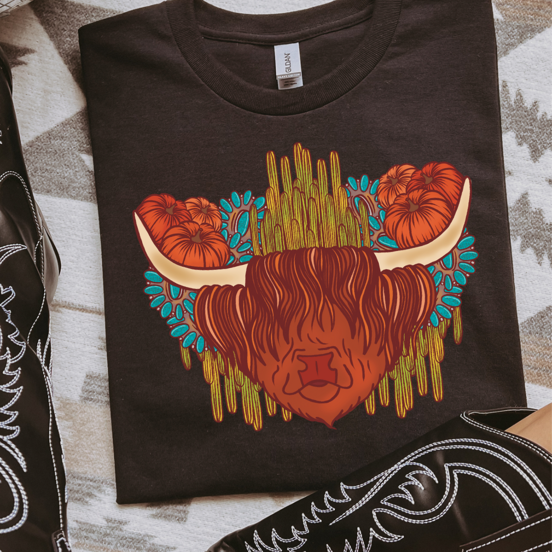 The Branded Roan - Fall Highland Tee