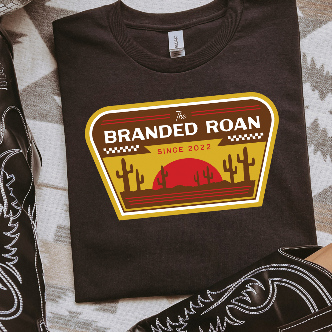 The Branded Roan - Yellow & Red Retro Graphic Tee