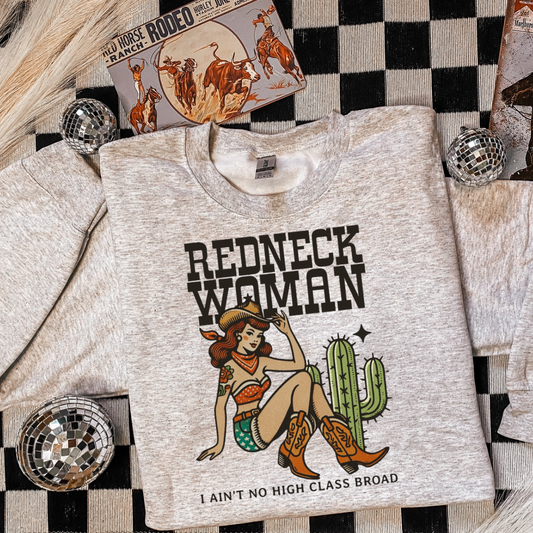 The Branded Roan - Redneck Women Crew