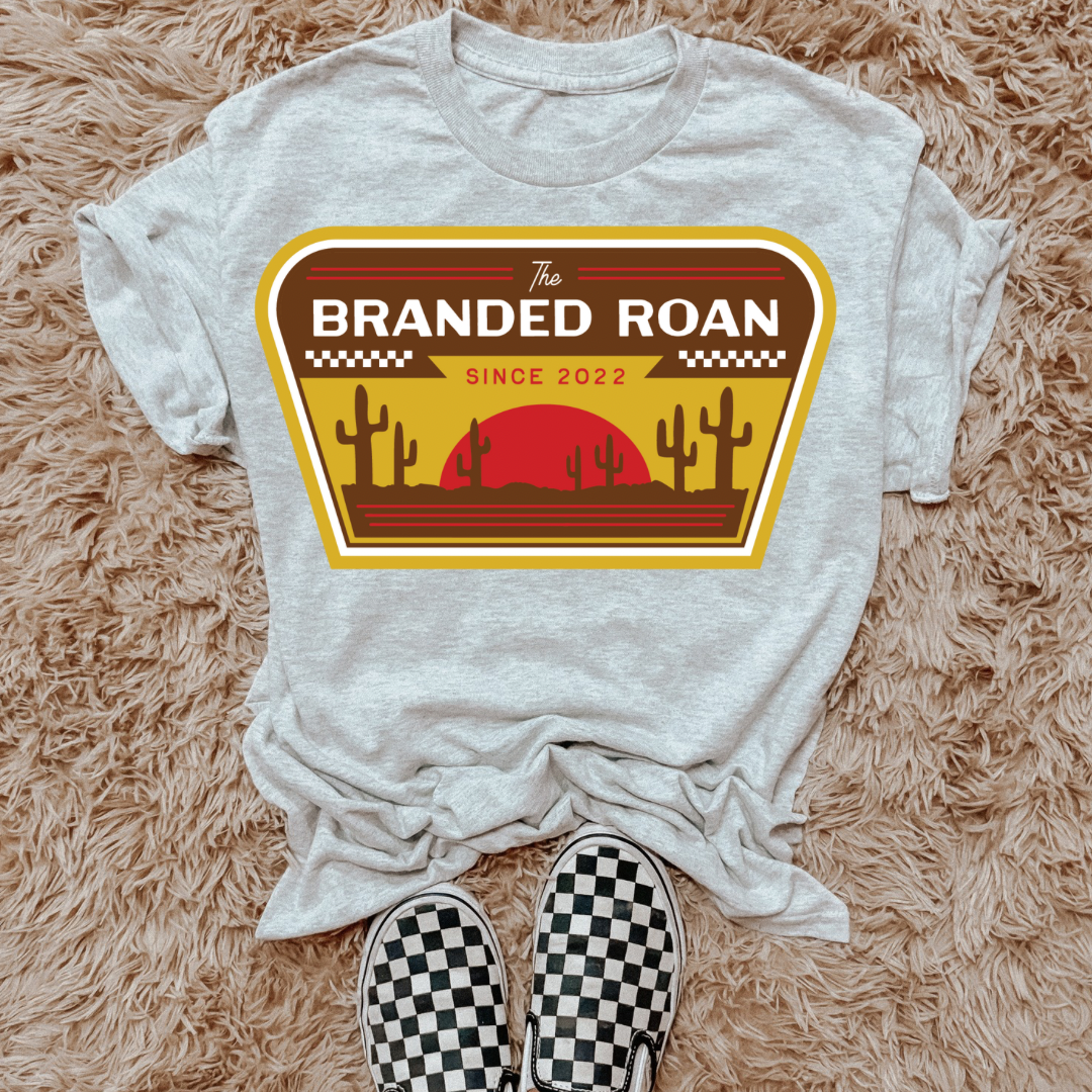 The Branded Roan - Yellow & Red Retro Graphic Tee