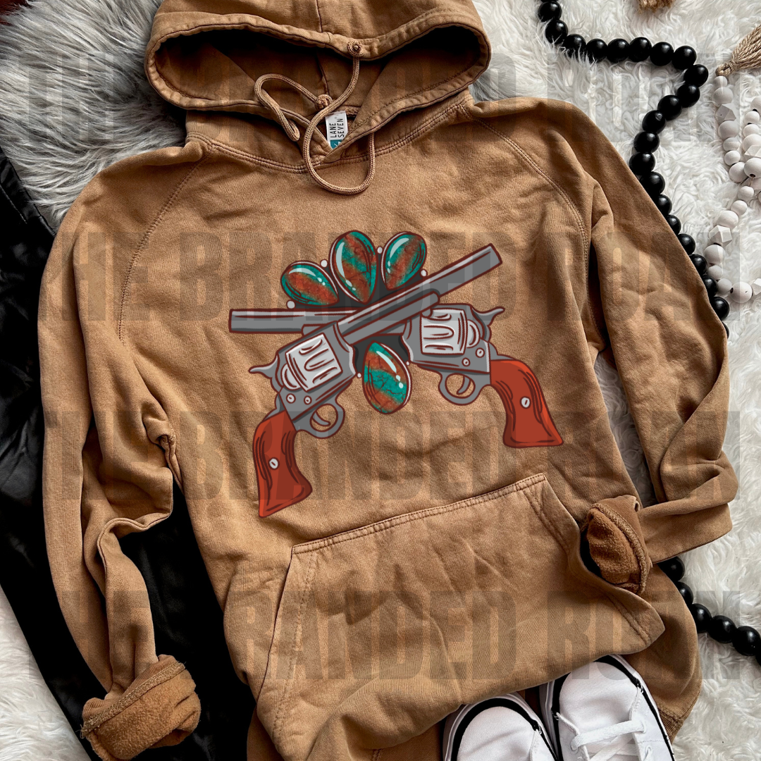 Guns & Turquoise Hoodie