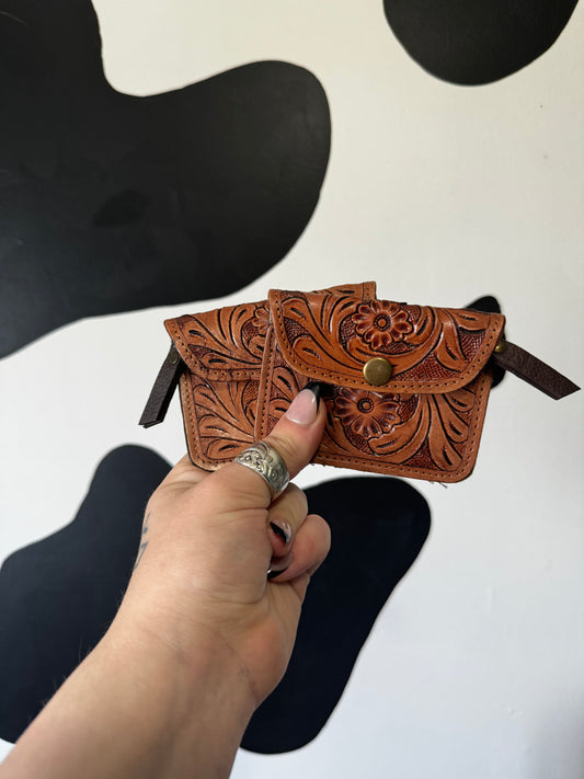 The Branded Roan - Tooled Coin Wallet