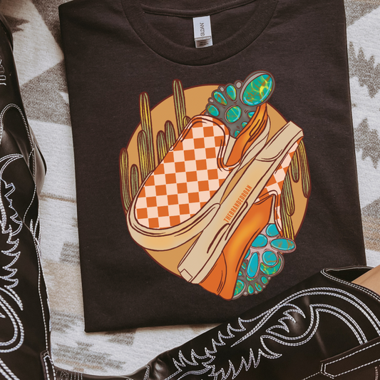 The Branded Roan - Checkered Shoes Tee