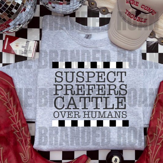 Suspect Prefers Cattle Over Humans Crew