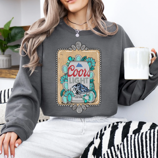 The Branded Roan - Coors Light & Turquoise Crew