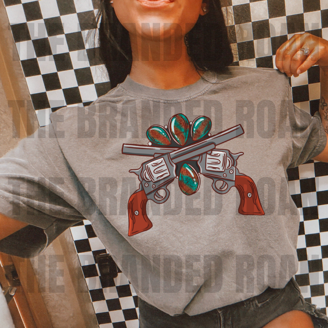 Guns & Turquoise Tee