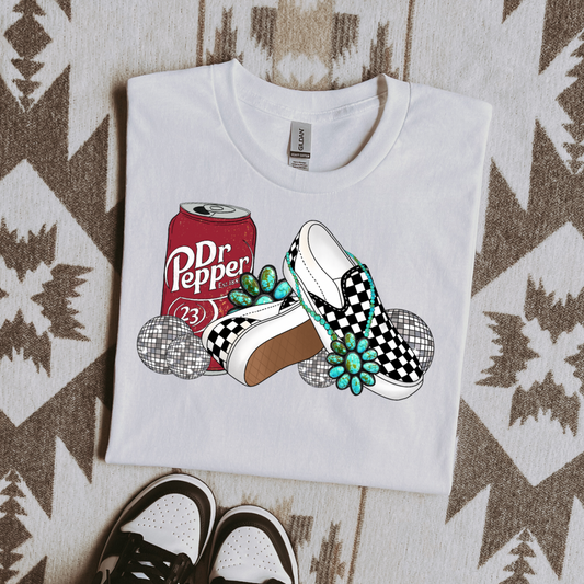 The Branded Roan - Dr Pepper & Checkered Vans Tee