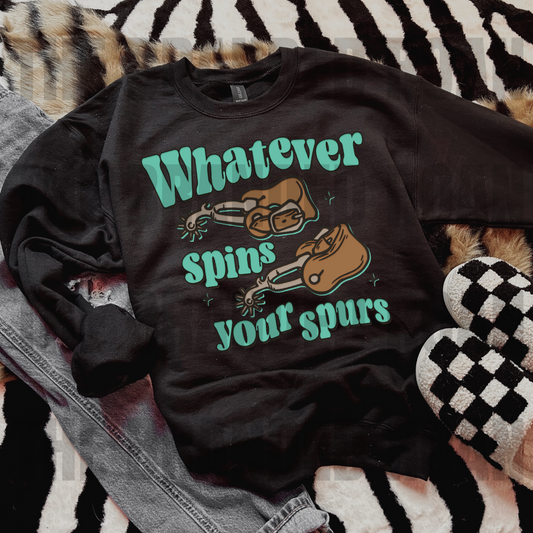 The Branded Roan - Whatever Spins Your Spurs Crew