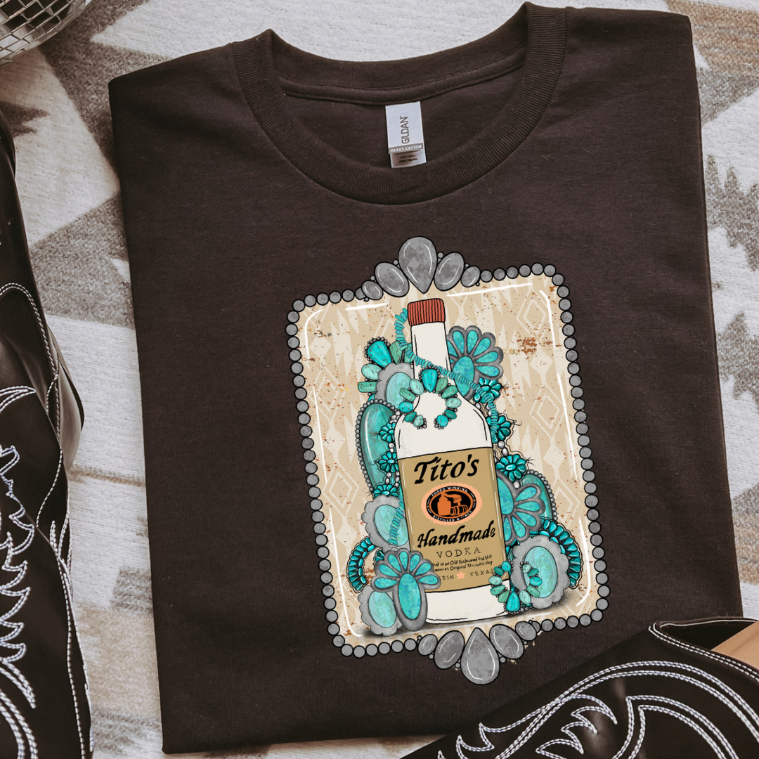 The Branded Roan - Titos & Turquoise Tee