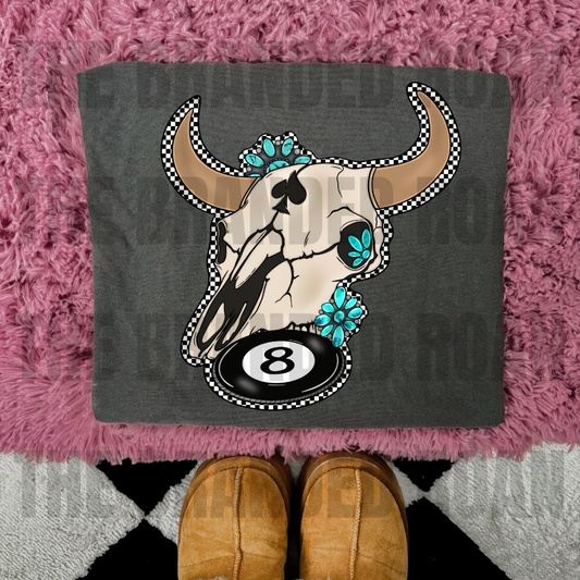 The Branded Roan - Bullskull & 8 Ball Tee