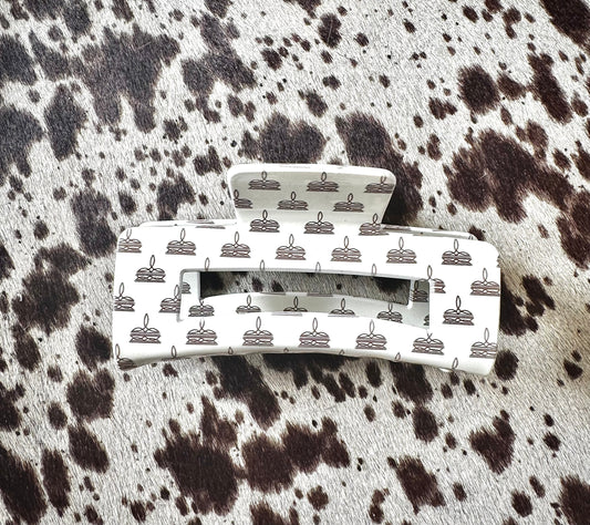 The Branded Roan - Boot Stitch Claw Clip