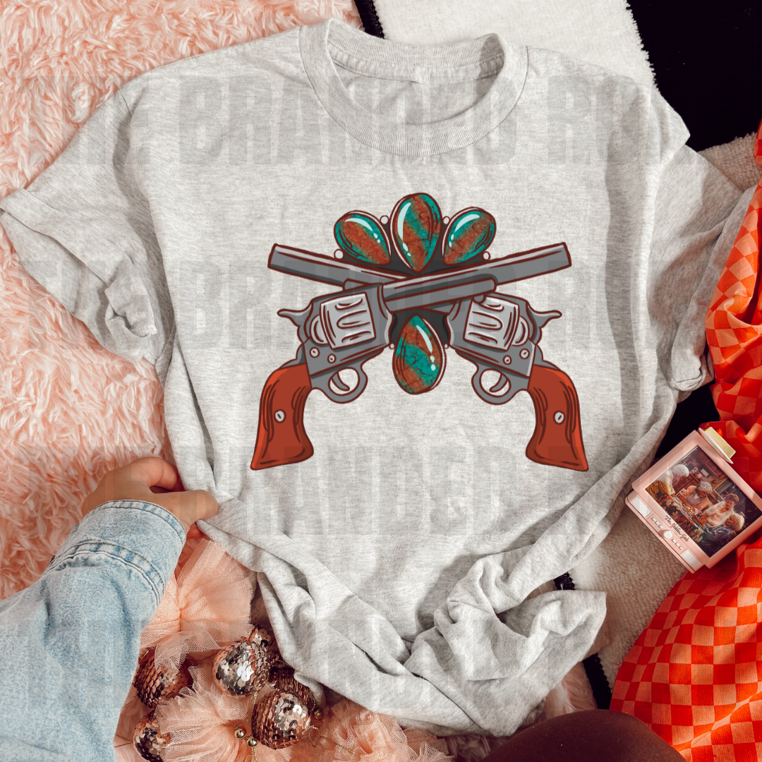 Guns & Turquoise Tee