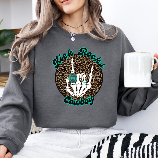 The Branded Roan - Kick Rocks Cowboy Crewneck