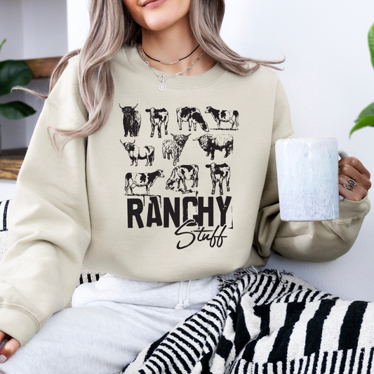 The Branded Roan - Ranchy Stuff Crewneck