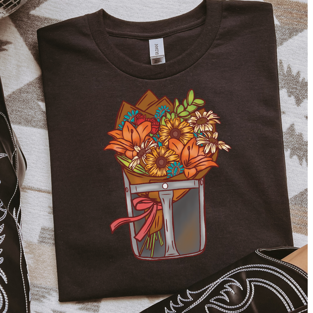 The Branded Roan - Ranch Bouquet Tee