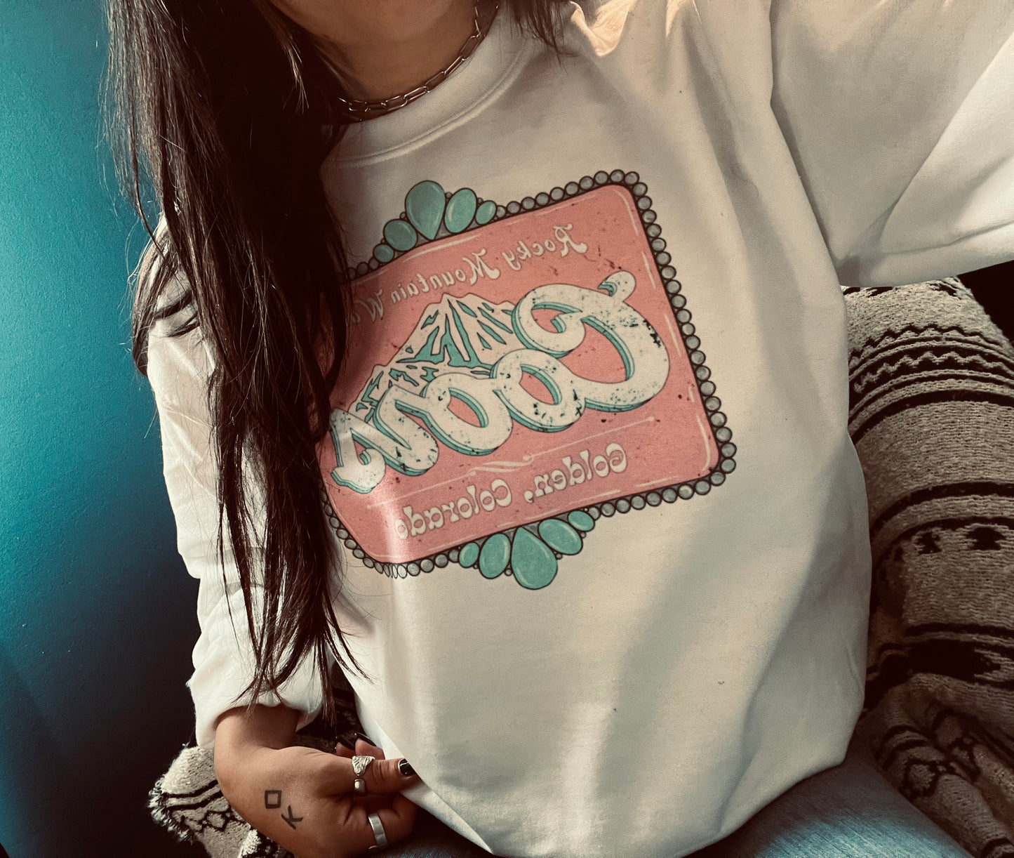 The Branded Roan - Pink Coors Crewneck